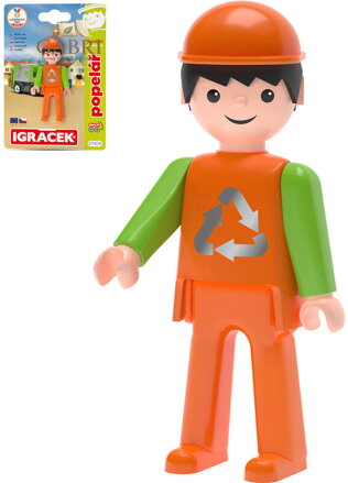 EFKO IGRÁČEK MultiGO Popelář figurka kloubová na kartě