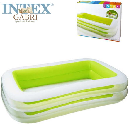 INTEX Bazén family rodinný 262x175x56cm nafukovací obdelníkový 56483