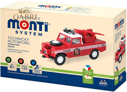 SEVA Monti System 03 Auto Land Rover TEAM 21 stavebnice MS03 0101-3