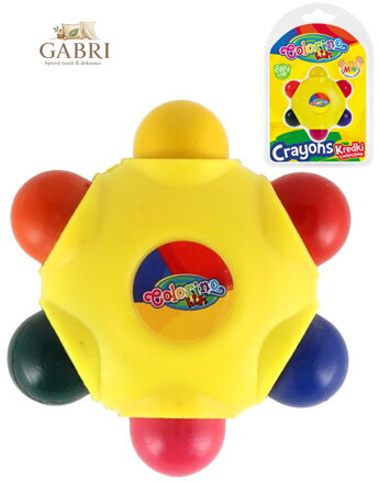Voskovky pastelky Colorino hvězda pro nejmenší 6 barev 6v1