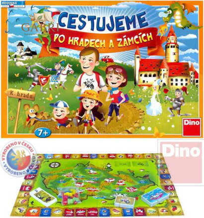 DINO Hra Cestujeme po hradech a zámcích *SPOLEČENSKÉ HRY *