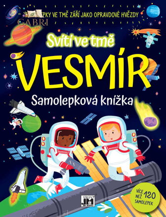 JIRI MODELS Knížka samolepková Vesmír svítí ve tmě
