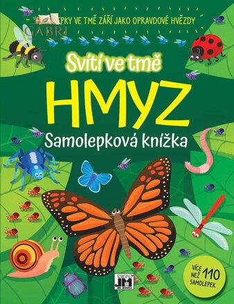 JIRI MODELS Knížka samolepková Hmyz svítí ve tmě