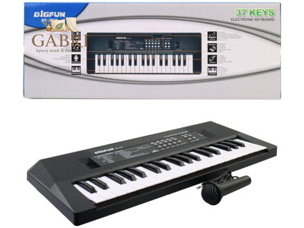 Piáno dětské s mikrofonem na baterie / USB napájení