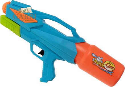 Pistole vodní stříkací 38cm se zásobníkem na vodu plastová 3 barvy