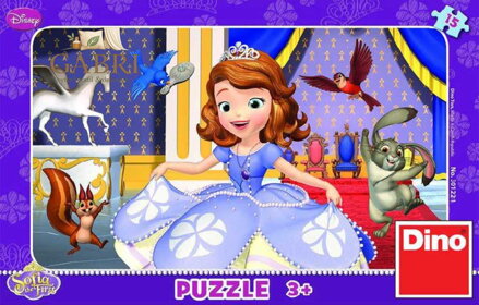 DINO Puzzle Disney Sofia První 15 dílků v krabici 25x14cm