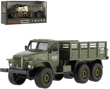 Auto army vojenské nákladní plastové 17cm volný chod
