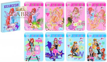 AKIM Hra karetní Kvarteto Winx Club *SPOLEČENSKÉ HRY*
