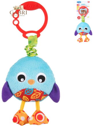 PLAYGRO PLYŠ Vrnící baby tučňáček na natažení vibrující pro miminko