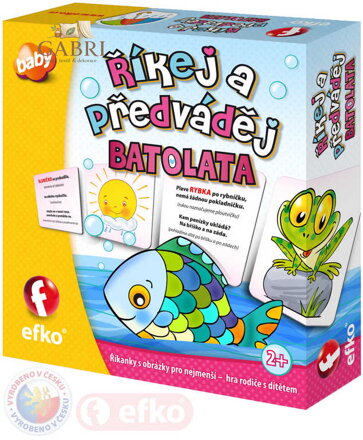 EFKO Baby hra Říkej a předváděj! říkanky s obrázky pro nejmenší pro miminko