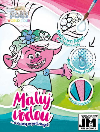 JIRI MODELS Maluj vodou Trollové 2 omalovánky