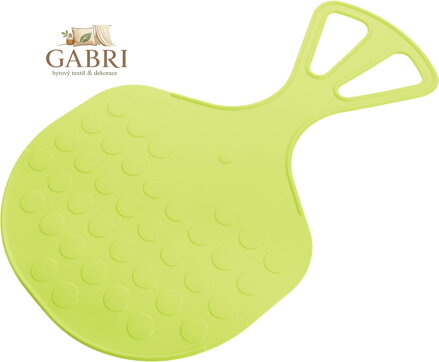 PLASTKON Sáňkovací lopata klouzák Mrazík dětský plastový kluzák Limetkový