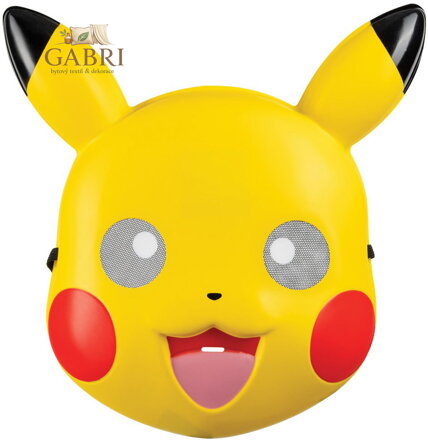 KARNEVAL Maska na obličej Pokémon Pikachu *KARNEVALOVÝ DOPLNĚK*