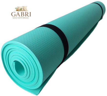 ACRA Podložka zelená gymnastická pěnová 173x61cm na cvičení fitness