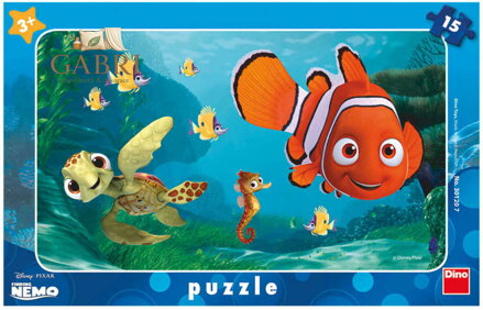 DINO Puzzle deskové 15 dílků Hledá se Nemo a želva skládačka 25x15cm