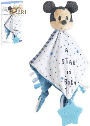 CLEMENTONI Muchláček baby Mickey Mouse s kousátkem pro miminko