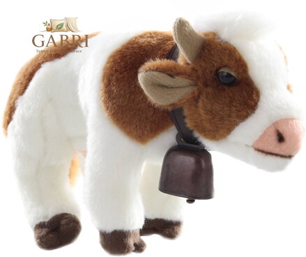 PLYŠ Kráva 25cm se zvoncem *PLYŠOVÉ HRAČKY*