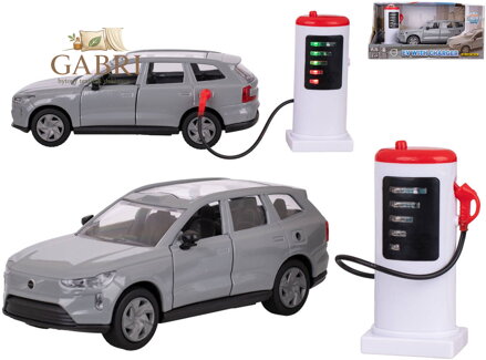 KIDS GLOBE Auto Volvo EX90 + dobíjecí stanice PB kov na baterie Světlo Zvuk