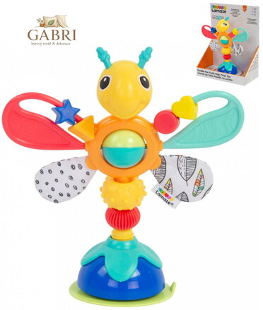 LAMAZE Baby světluška Freddie s přísavkou ke stolování pro miminko