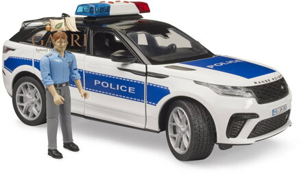 BRUDER 02890 Auto Range Rover Velar policie model na baterie Světlo Zvuk