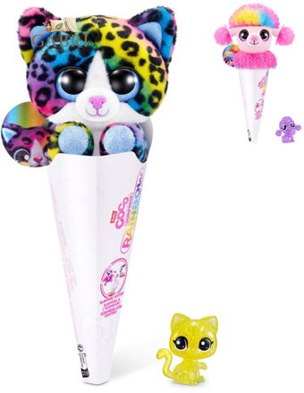 EP Line PLYŠ Zvířátko Coco Rainbow s překvapením 6 druhů v kornoutu
