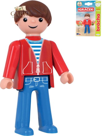 EFKO IGRÁČEK Brácha rodina figurka kloubová na kartě