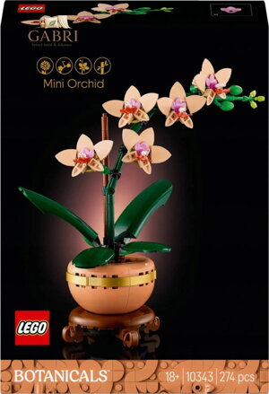 LEGO BOTANICALS Miniaturní orchidej 10343 STAVEBNICE