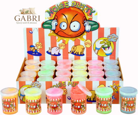 Hmota sliz prdící 6 barev v kelímku