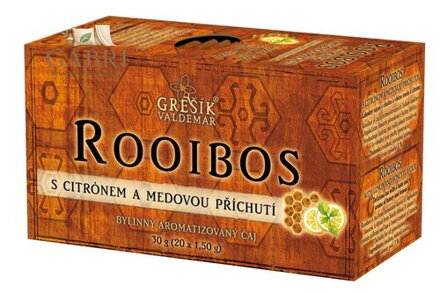 Grešík Rooibos s citrónem a medovou příchutí 20 x 1,5 g