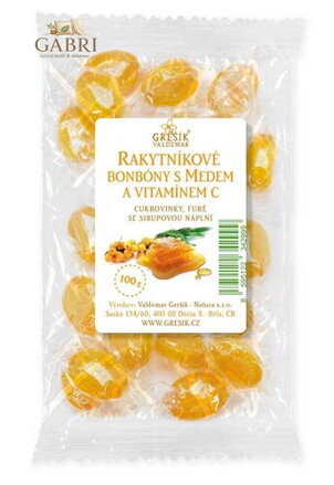 Grešík Rakytníkové bonbóny s medem 100 g