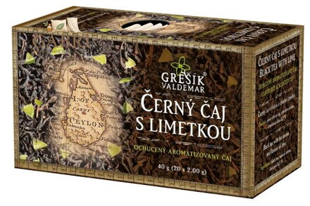 Grešík Černý čaj s limetkou 20 x 2,0 g