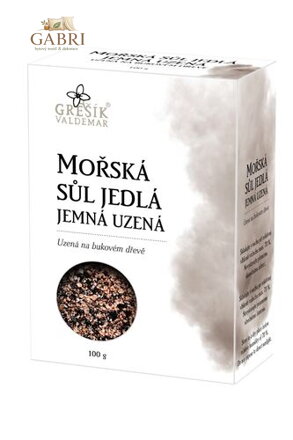 Grešík Sůl Mořská jedlá jemná uzená 100 g