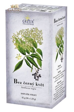 Grešík Bez černý květ 20 x 1,5 g