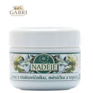 Mast z vlaštovičníku,měsíčku a topolu 50 ml NADĚJE
