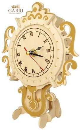 WOODEN TOY , WCK 3D puzzle Hodiny F005