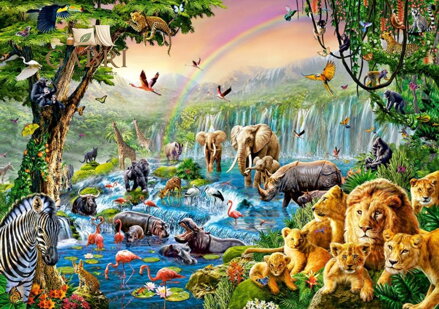 CASTORLAND Puzzle Řeka v džungli 500 dílků