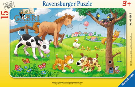 RAVENSBURGER Puzzle Roztomilí kamarádi 15 dílků