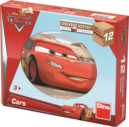 DINO Obrázkové kostky Auta ve světě, 12 kostek