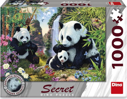 DINO Puzzle Secret Collection: Pandy 1000 dílků