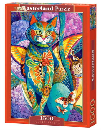 CASTORLAND Puzzle Malovaná kočka 1500 dílků