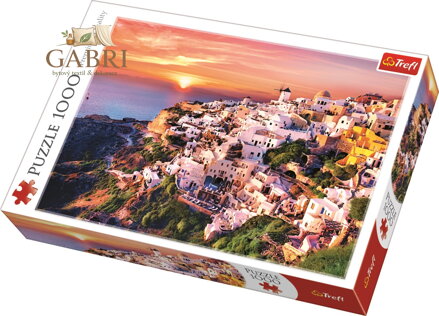 TREFL Puzzle Západ slunce nad Santorini, Řecko 1000 dílků