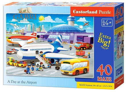CASTORLAND Puzzle Na letišti MAXI 40 dílků