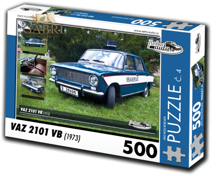 RETRO-AUTA Puzzle č. 4 VAZ 2101 VB (1973) 500 dílků