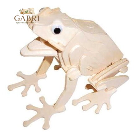 WOODEN TOY , WCK 3D puzzle Žába