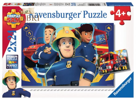 RAVENSBURGER Puzzle Požárník Sam 2x24 dílků