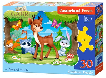 CASTORLAND Puzzle Koloušek a jeho přátelé 30 dílků