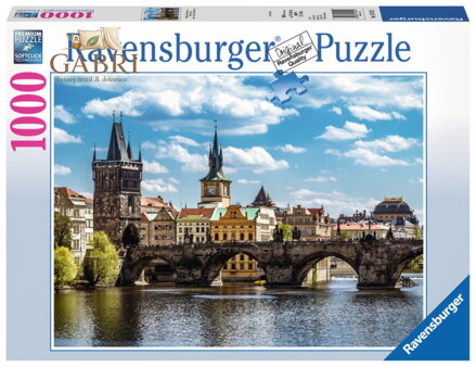 RAVENSBURGER Puzzle Česká kolekce: Pohled na Karlův most 1000 dílků