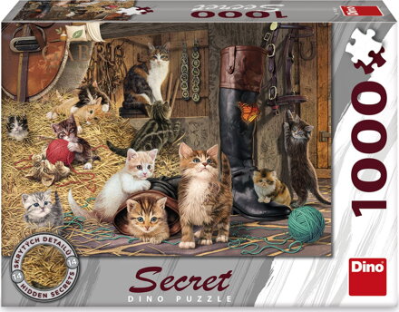 DINO Puzzle Secret Collection: Kočky 1000 dílků