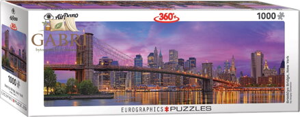 EUROGRAPHICS Panoramatické puzzle Brooklynský most, New York 1000 dílků