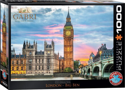 EUROGRAPHICS Puzzle Londýn - Big Ben 1000 dílků